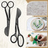 2 Pieces Duckbill Shears 6 and 7 Inches Duckbill Applique Scissors Bent Curved Offset Handle Duckbill Scissors for Carpet Pile, Art, Crafting, Fab...