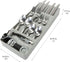 Kitchen Details 7 Slot Cutlery Drawer Organizer | Utensil Tray | Silverware Holder | Knife Spoon Fork | Flatware Storage & Organization | Grey...