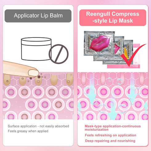 30 PCS Lip Mask Collagen Lip Masks Sheet for Dry Lips, Gel Lip Mask Pack for Remove Dead Skin, Moisturizes and Lightens Lip Lines (30 PCS, Pink)...