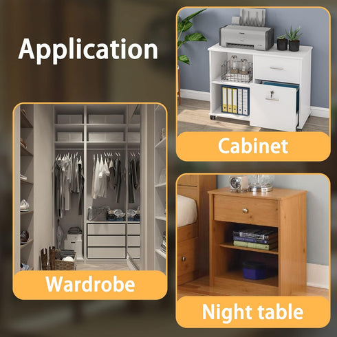 50 Pcs Repair Mending Wedges Fixing Sagging Drawer, Plastic Angle Code Drawer Fastener with Screws...