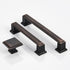 Square Knobs - 10 Pack / 1.3 Inch, Oil Rubbed Bronze Cabinet Pulls Vintage for Furniture Knobs, Kitchen Knobs, Farmhouse Knobs and Drawer Pulls, B...