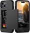 Nvollnoe Compatible with iPhone 15 Case with Card Holder Heavy Duty Protective Dual Layer Shockproof Hidden Card Slot Slim Wallet Phone Cover for ...
