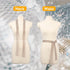 Surblue Women Sequins Neck Tie Scarf Sparkling Metallic Neckerchief for Evening Party Dresses Wedding Party...