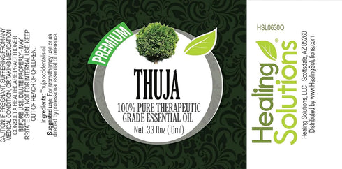 Healing Solutions 10ml Oils - Thuja Essential Oil - 0.33 Fluid Ounces...