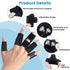 Finger Splint, Set of 2 Trigger Finger Brace with 10 Nylon Sleeves for Sport Injuries, Swelling, Tendon,Finger Stiffness and Sprained Knuckles (Bl...