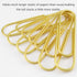 4 Inch Large Paper Clips 35 Pcs Brightly Colored Gold Vinyl Coated Rust Resistant Smooth Finish Large Jumbo Paperclips for Office School Documents...
