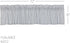 VHC Brands Sawyer Mill Blue Valance Curtain Lined Farmhouse Stripe for Kitchen or Dining Room Windows 16x72...