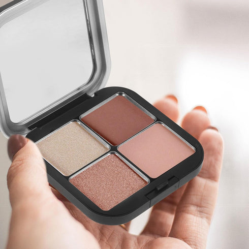 Beaupretty Empty Lipstick Palette Magnetic Eyeshadow Palette Makeup Foundation Blush Container with Mirror for Women Girls Black...