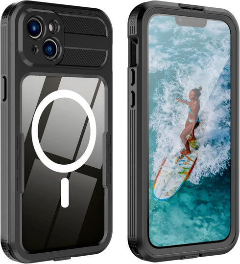 for iPhone 15 Waterproof Case, Built-in Screen Protector, Shockproof, Snowproof, Dustproof, Full Body Protective Cover for iPhone 15 Compatible wi...