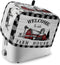 Welcome to Our Farm House Toaster Cover 4 Slice, Large Kitchen Appliance Covers, Black and White Checkered Toaster Oven Cover with Loop, Bread Mac...