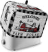 Welcome to Our Farm House Toaster Cover 4 Slice, Large Kitchen Appliance Covers, Black and White Checkered Toaster Oven Cover with Loop, Bread Mac...