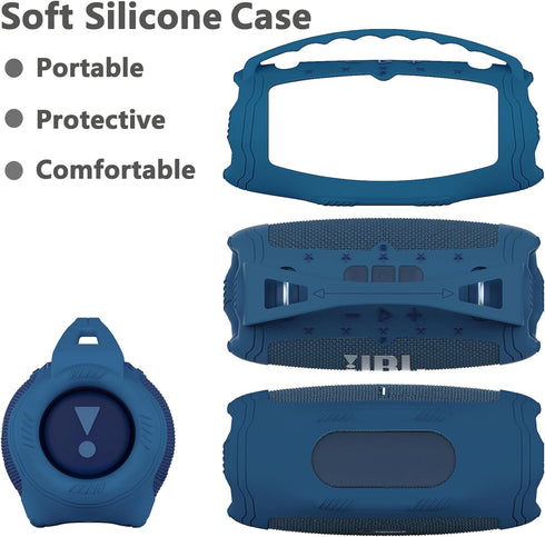 Silicone Cover Case for JBL Xtreme 4 Portable Bluetooth Speaker, Protective Skin Holder for JBL Xtreme 4 Portable Bluetooth Speaker Accessories (O...