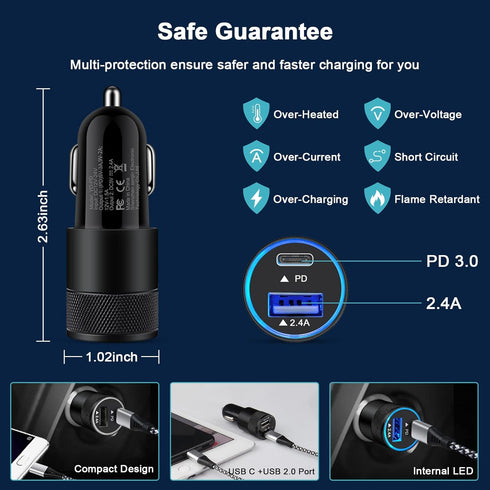 Type C Charger, Super Fast Charger Type C for Samsung Galaxy S22 Ultra,A13 5G,A53,A03S,S21 FE,S20,A33/A73/A52/Z Flip 3/Z Fold 3,iPad,Pixel 6, Fast...