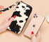 Cow Print Wallets for Women Cowhide Western Highland Purse Moteher's Day Gifts Ladies Zip Around Card Holder with Cluth Wristlet Strap (Brown cow)...