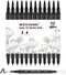 Mogyann Drawing Pens, 12 Pack Dual Brush Pens Black Markers for Art Drawing Sketching...