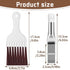 4 in 1 Set Air Conditioner Condenser Fin Comb, 2 AC Coil Cleaner Stainless Steel Fin Comb with 2 Evaporator Radiator Cleaning Whisk Brush...