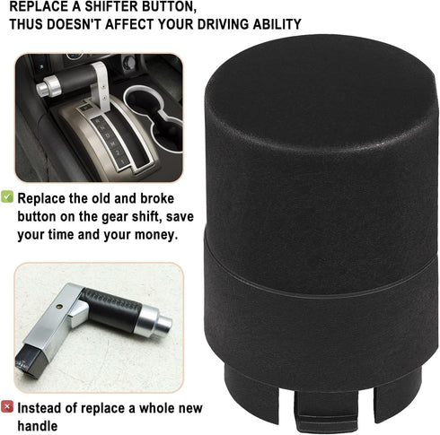 H2 Transmission Shifter Button Compatible with 2003+ Hummer H2, Gear Shift Handle Knob Button Black, Easily Removed from Shifter with a Twist and ...