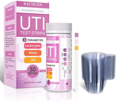 UTI Test Strips for Women: 50ct 3-1 Urinary Tract Infection Treatments Test Strips for UTI & Bladder, Accurate Readings at Home, Urine Dipstick Ki...