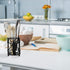 Blue Donuts Kitchen Utensil Holder - Metal Vintage Utensil Holder Kitchen Counter Organizer, Black Farmhouse Utensil Holder for Kitchen, Utensil C...