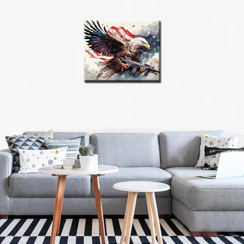 Tucocoo Fighting Eagle DIY Paint by Numbers for Adults Beginner Kids,Oil Painting Acrylic Paint by Numbes Kits on Canvas, Painting Kit Gifts Arts ...
