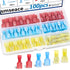 smseace 100Pcs Spade Connectors Kit 22-10AWG Male/Female wire Spade connectors Nylon Spade Quick Connect/Disconnect Connectors Electrical Spade Co...