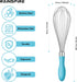 12-Inch Wire Whisk Stainless Steel, Balloon Whisks for Cooking, Wisk Wisking Tool With Soft Silicone Handle, Thick Durable Whisker for Blending, B...