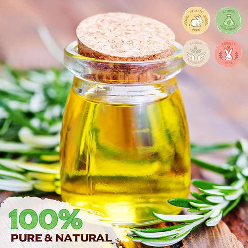 Rosemary Oil, 2.02 Fl Oz Pure Rosemary Essential Oil with with Glass Dropper - Undiluted Rosemary Massage Oil for Hair Growth Skin Care and Nails ...
