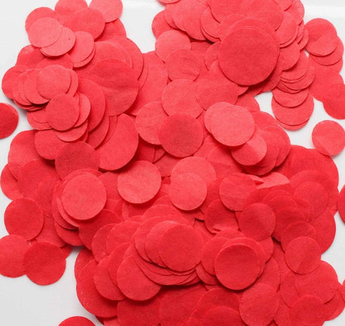 Red Tissue Confetti 1inch Circle Confetti 5000pcs for Filled Balloon or Table Party Decoration...