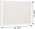 OWLKELA 12"x16" inch Bulletin Board with Linen, White Wood Style Frame, with 10 Pushpins, Linen Cork Board, Ideal for School, Home & Office...