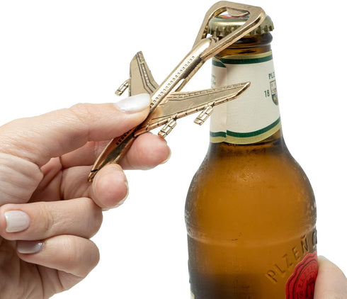 Airplane Bottle Opener - Aviation Gifts for Pilot - Airplane Decor - Gift for Veteran - Plane Beer Bottle Opener in Gift Box - Perfect Travel Gift...