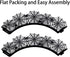 50 Pcs Spiderweb Cupcake Wrappers - Black Laser Cut Liners for Halloween Theme Party Decorations...