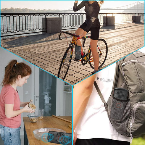 SKYBESS Car Bluetooth Speaker for Cell Phone, Portable Bluetooth Handsfree Car Kit Wireless in Car Speakerphone Music Player with Visor Clip, Supp...