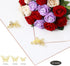 FWSA WRAPS Korean Flower Wrapping Paper White Florist Bouquet Paper with12pcs 3D Gold Butterflies Stickers, Mother's Day 20pcs Gold Edge Gift Pack...