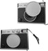 Lens Cap + Screen Protector Cover for Fujifilm Instax Mini Evo Camera(for Accessories),LCD + Lens PET Flim+Aluminum Mini Fuji Evo Lens Cap with Fl...