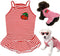 Dog Shirt Striped Skirt Pet Dress Clothes, Puppy T-Shirts Soft Costumes, Puppy Apparel Print Vest Outfits for Small Medium Dogs and Cats Princess ...