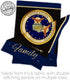 Air Force Proudly Family Burlap Garden Flag - Armed Forces USAF United State American Military Veteran Retire Official - House Decoration Banner Y...