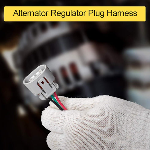 PAGOW 3 Wires Alternator Regulator Harness, Alternator Pigtail Connector Plug Harness Replacement for Infiniti EX35 G35, Nissan 350Z Maxima Rogue,...