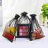 100 Pcs Per Pack 5x7 Gifts Wrap Bags Black, Organza Sheer Fabric, Drawstring Transparent Mesh Bags for Baby Shower Favor,Anniversary,Dried Lavende...