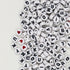 1450Pcs Letter Beads, Acrylic 4x7mm Round Alphabet A-Z and Red Heart Black Star Beads for Bracelets Necklaces DIY Jewelry Making (White)...