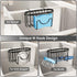 SWTYMIKI Sponge Holder for Kitchen Sink - Movable Kitchen Sink Caddy with M Shape Hook, Stainless Steel Hanging Sponge Caddy for Dish Sponge, Brus...