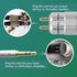 CableMountain 2X RCA to 3.5mm Audio Cable 6.6FT - Gold Plated Male-to-Male Phono to 3.5mm Jack | Stereo Y Splitter RCA Cables for Turntable, TV an...