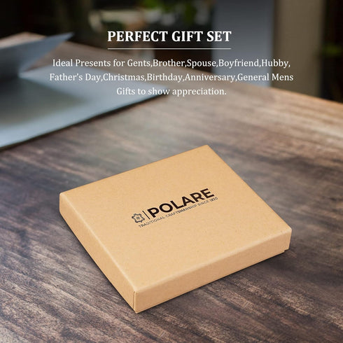 Polare Slim Curve Front Pocket RFID Blocking Italian Real Leather Bifold Wallet for Men...