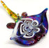 Manta Ray Figurine Handmade Glass – Tiny Blown Glass Animal – Miniature Collectible Sculpture – Unique Ocean Décor Gift (Multi-Black)...