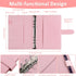 100 Envelopes Money Saving Challenge Binder - A5 Budget Binder with Cash Envelopes - $5,050 Saving Challenge Planner Book (Pink)...