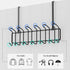 Coat Rack Wall Mounted Hook Rack Over The Door Hook Organizer 13 Hooks, Heavy-Duty Iron Wire Black...