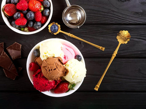 10 Pcs Flower Spoon Coffee Teaspoon Set, Stainless Steel Tableware Creative Dessert Spoons Sugar Spoon Coffee Spoon Teaspoon Ice-Cream Spoon Mixin...