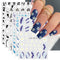 JMEOWIO 12 Sheets Flower Daisy Nail Art Stickers Decals Self-Adhesive Pegatinas Uñas Spring Summer Floral Nail Supplies Nail Art Design Decoration...