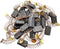 Electric Motor Carbon Brushes 30Pcs Replacement Repair Kit Self-Stop 50# 5x8x13mm for Replacement Repair Power Tool Part...
