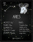 Posterizer 1 pcs-Astrology Posters-Zodiac Sign Aries-Astrology & Zodiac Art-Astronomy- Gift for Steampunk and Astrology Lovers-Living Room Bedroom...