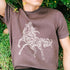Large Patterned Horse Stencil 11.8×11.8inch Square Mandala Horse Stencil Template with Paint Brush Reusable Running Horse Drawing Templates for Cr...